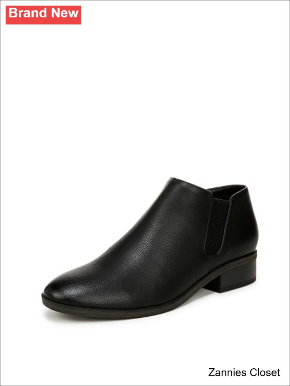 ✨Naturalizer Respect Faux Ankle Bootie Block Heel Side Zip